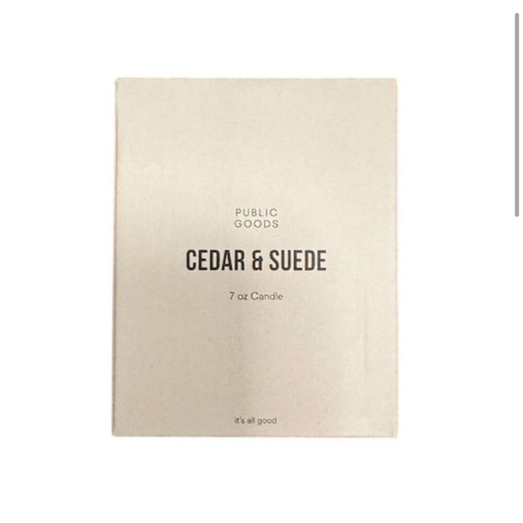 Public Goods Cedar & Suede Soy Candle 7oz. - Picture 4 of 5